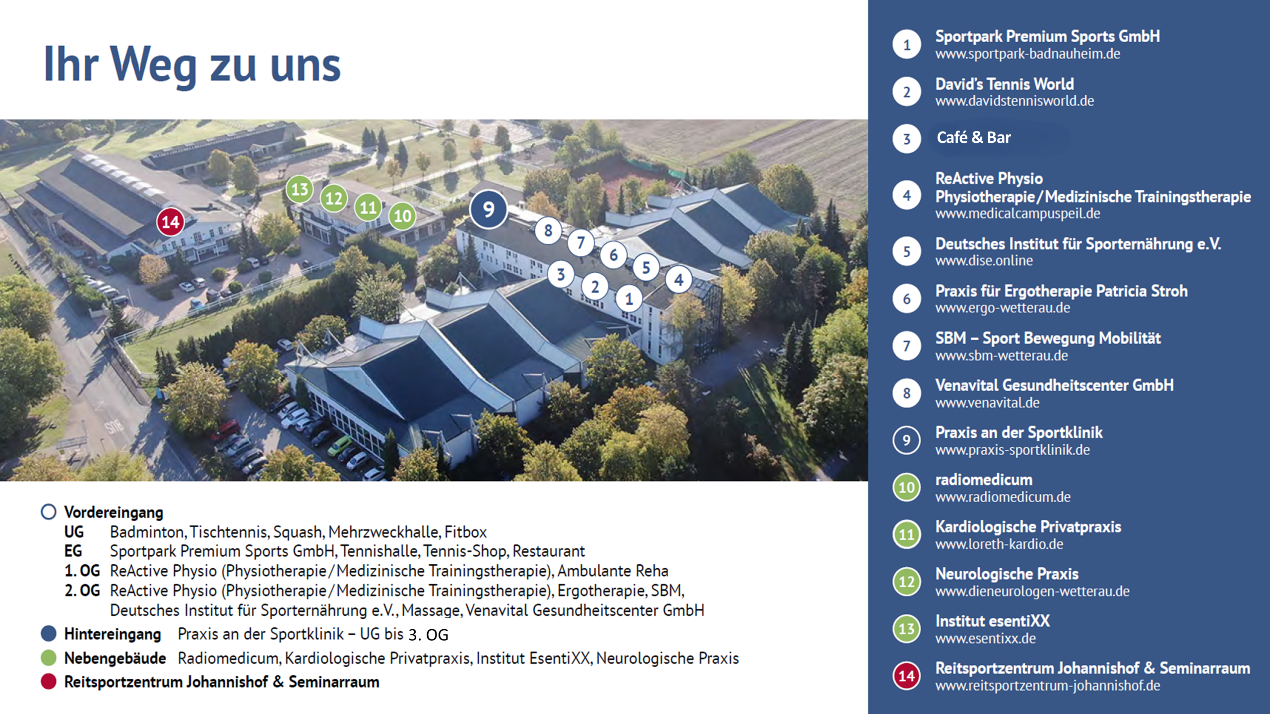 Lageplan Medical Campus Peil, Bad Nauheim